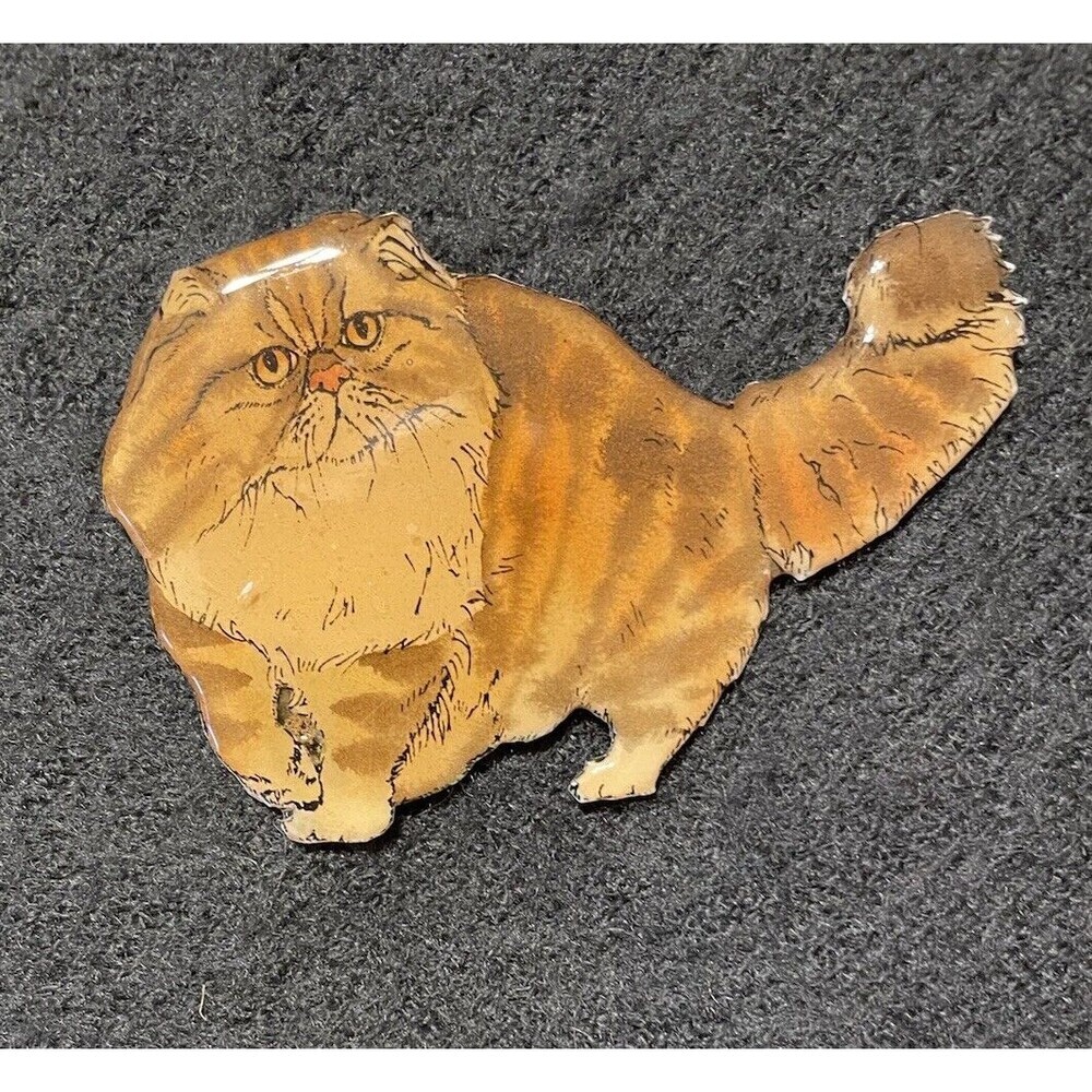 Vintage 1989 Bonnie Moreno Whiskers MB Design #100 Bill J. Cat Brooch